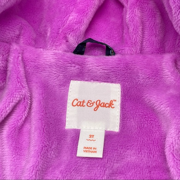 Cat & Jack Unicorn Puffer Coat Toddler Girls 2T - Picture 7 of 13